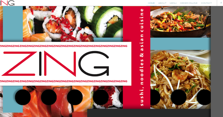 Zing Restaurant Website