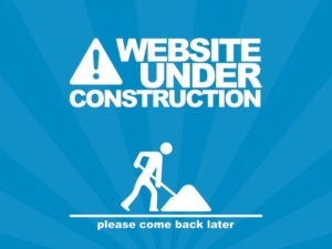 Redesigning your website means under construction